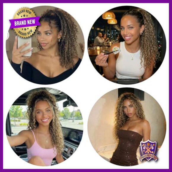 18 Inch Human Hair Extensions Deep Wave Crochet Feather 2 Pack Knotless main image 4